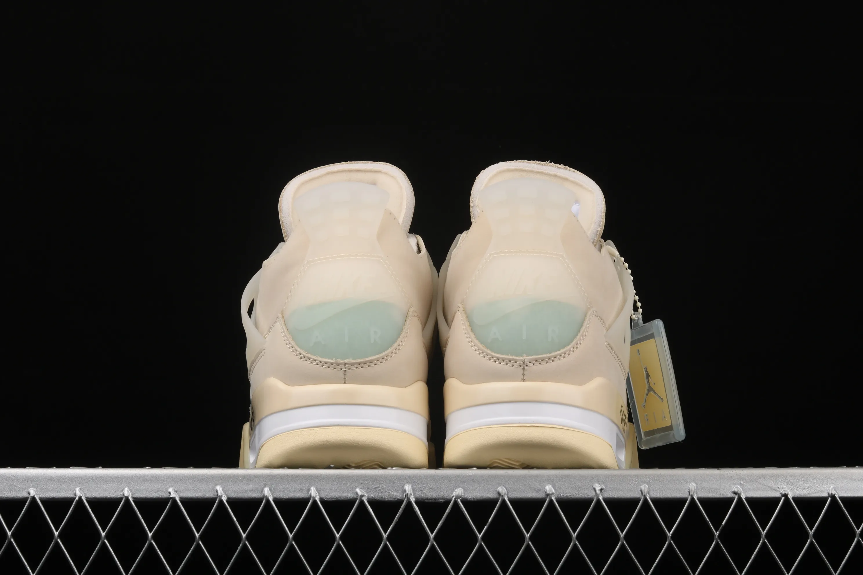 All categories Air Jordan Jordan series basketball shoes Air Jordan 4 OF x Air Jordan 4 Retro "Cream/Sail" AJ4 Jordan 4 mid-top retro casual sports culture basketball shoes CV9388-100
